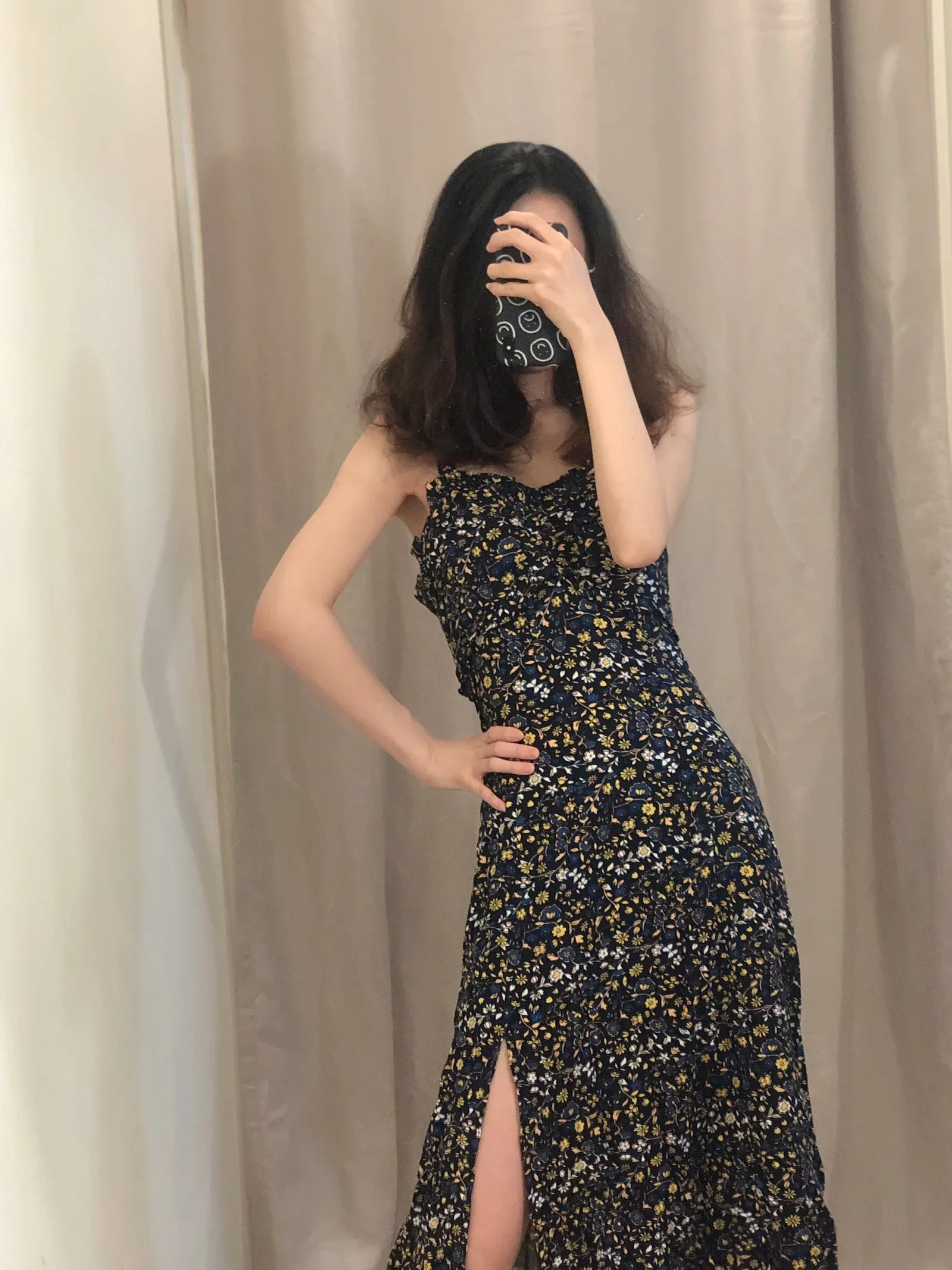 

Floral floral halter dress