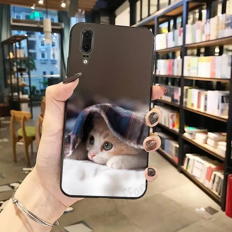 

cute cat animal high quality funny Phone Case For Huawei honor Mate P 10 20 30 40 Pro 10i 9 10 20 8 x Lite