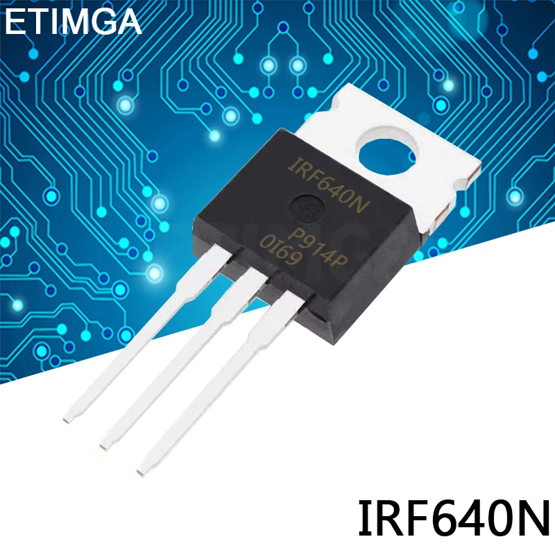10 шт./лот IRF640NPBF TO220 IRF640N TO-220 IRF640 Power MOSFET, новый и оригинальный