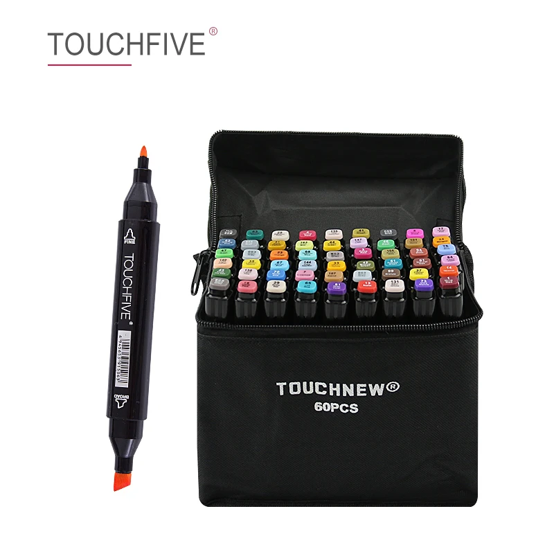 TouchFIVE 24/30/40/60/80/168 цветные художественные маркеры набор двухголовых художников