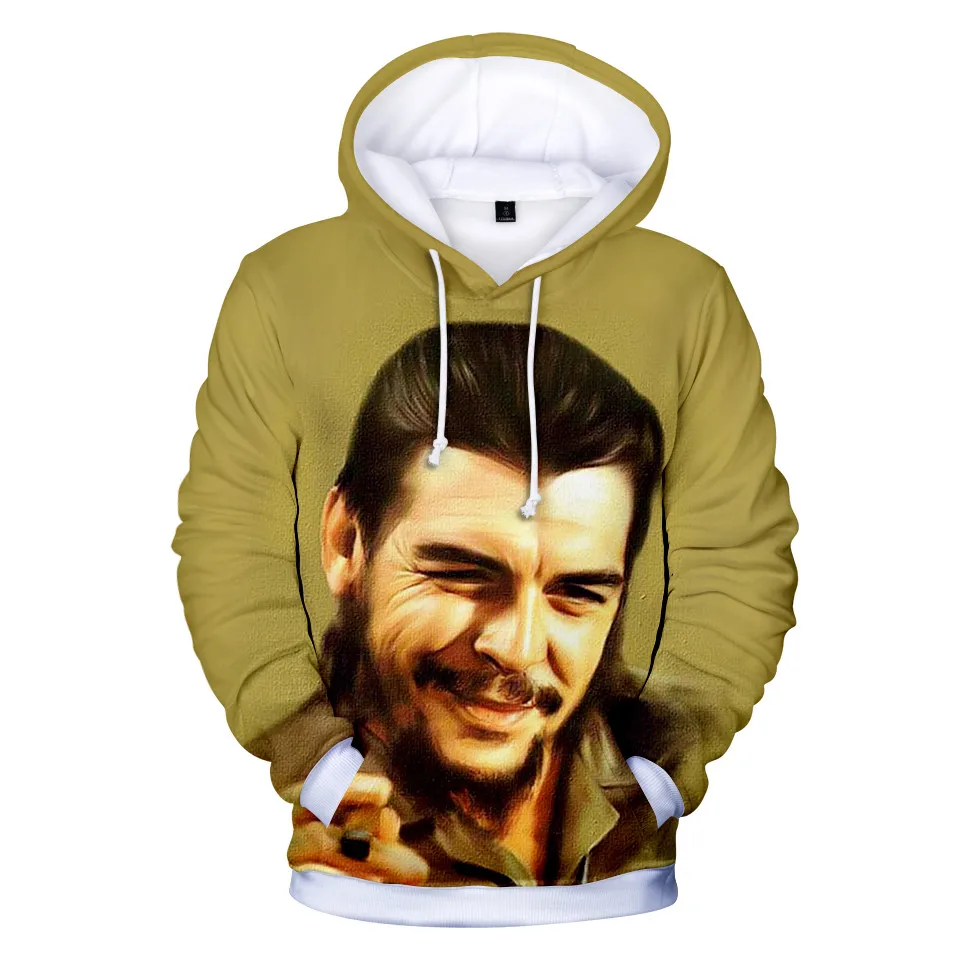 Толстовка с капюшоном Che Guevara для мальчиков и девочек 3-14 лет 3D-принтом | Мужская