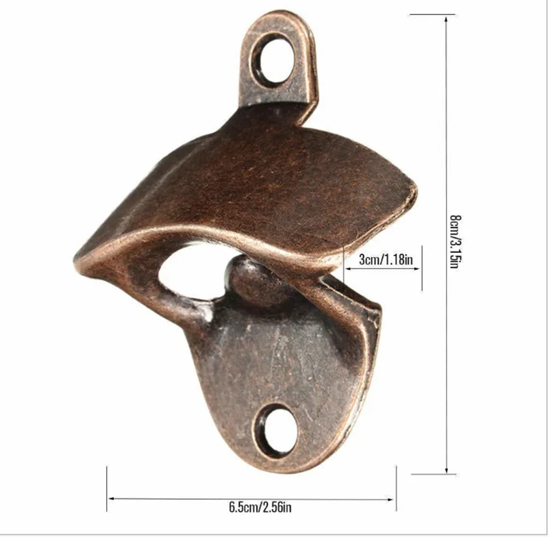 10 Pack Bottle Opener Wall Mounted Rustic Beer Set Vintage Look with Mounting Screws for Kitchen Cafe Bars | Дом и сад