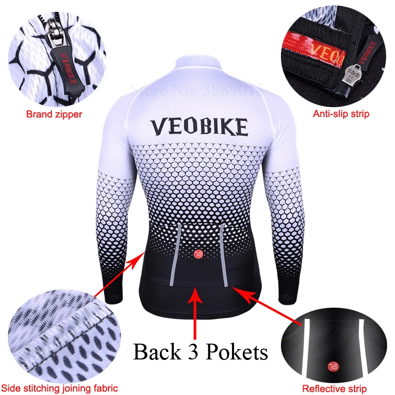 Дышащий осенне весенний Мужской комплект из Джерси с длинным рукавом для езды на