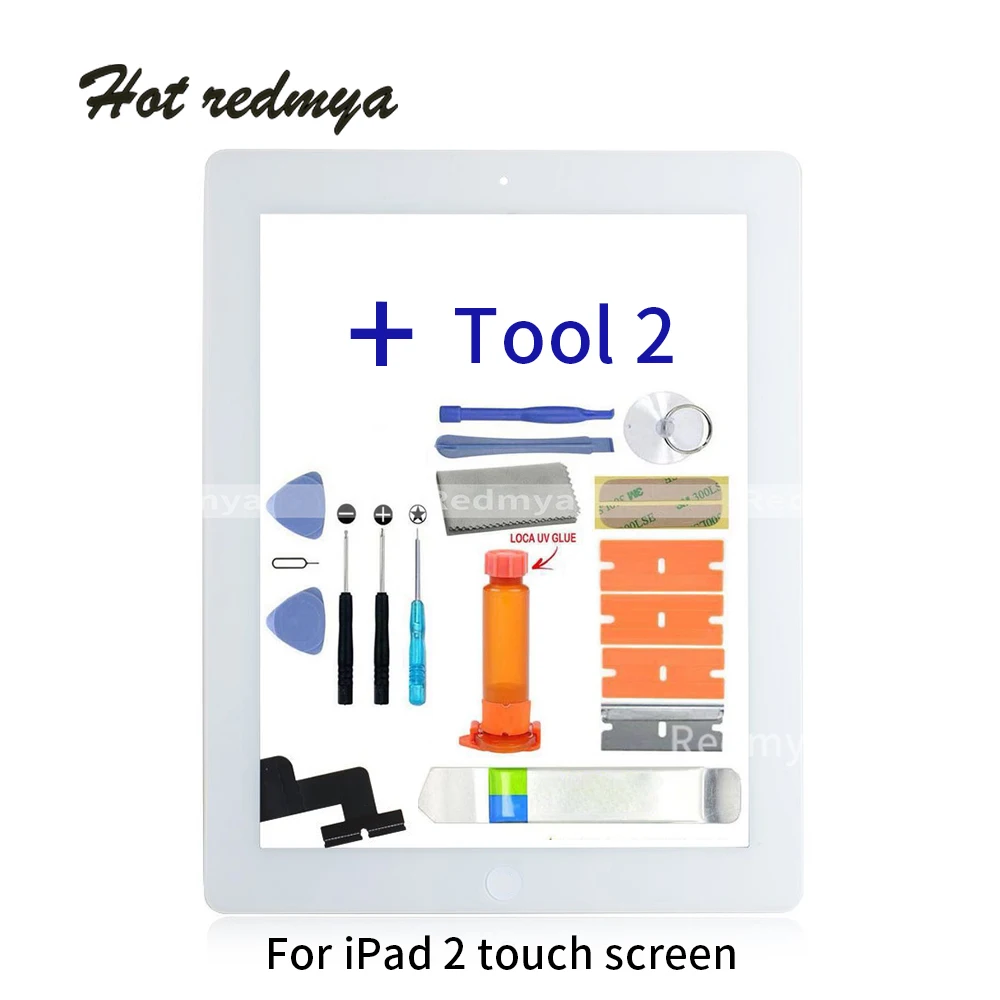 Pantalla 9," сенсорный экран дигитайзер Передняя сенсорная панель стекло для iPad 2 A1395 A1396 A1397 экран Стекло Запасная часть+ инструмент