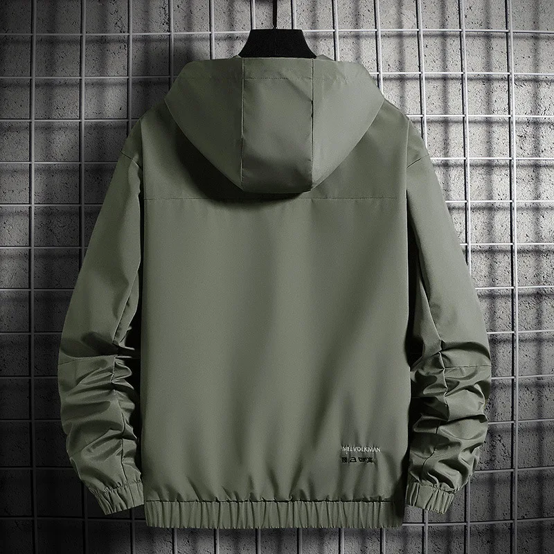 2021 hot sale jacket brand mens outdoor waterproof jacket loose zipper jackets hooded design hip hop sports men clothing m 4xl free global shipping