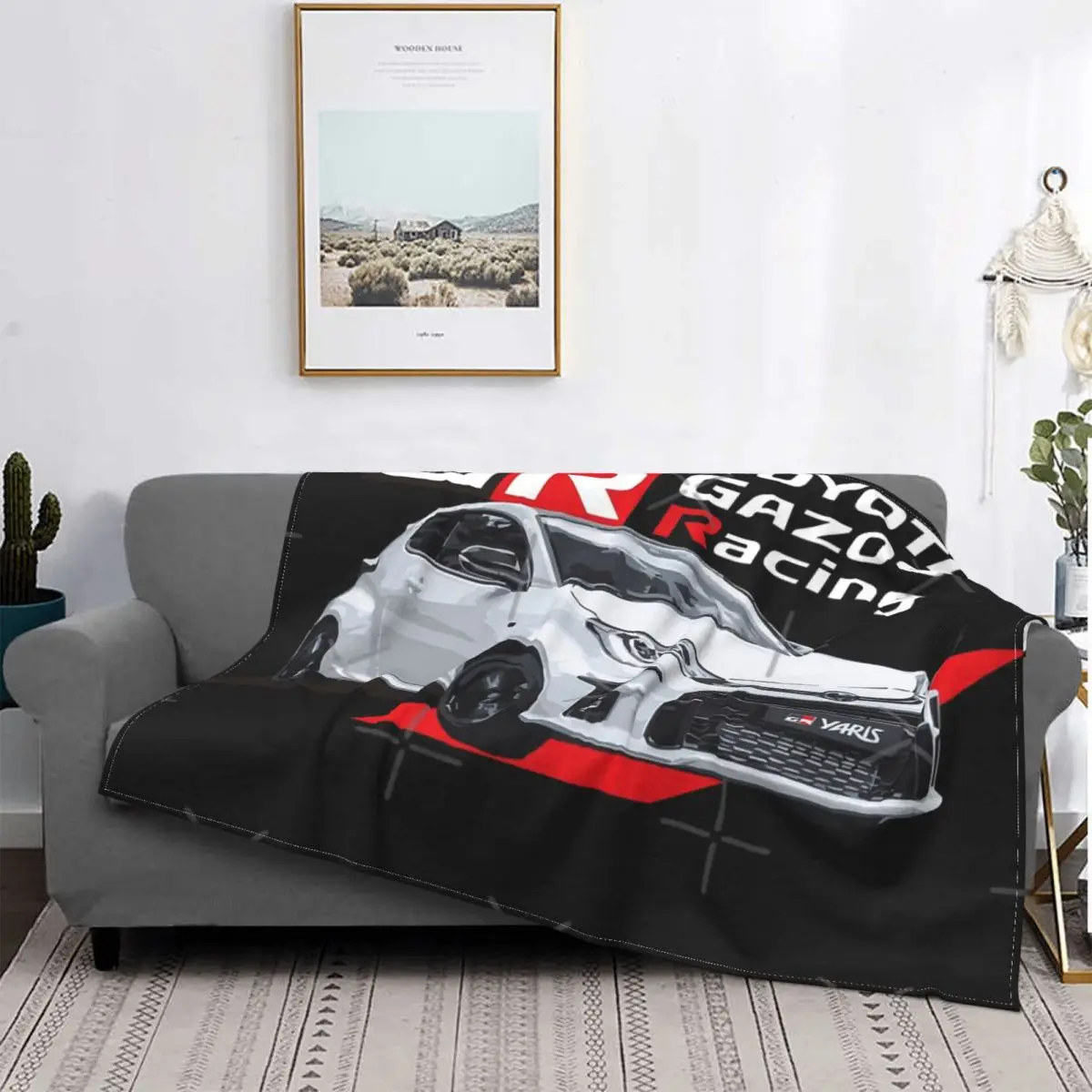 

Toyota Gr Yaris - Gazoo Racing Blanket Bedspread Bed Plaid Cover Anime Plaid Fleece Blanket Islam Prayer Rug