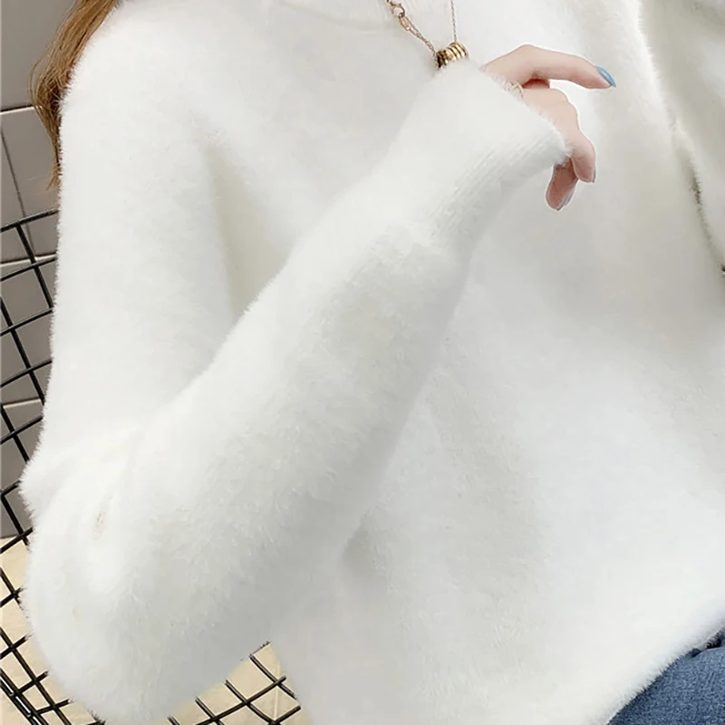 

BETHQUENOY Turtlenecks Knitted Winter Clothes Women Sweaters Christmas Tops Poleras Jersey Mujer Invierno 2021 Pull Femme Hiver
