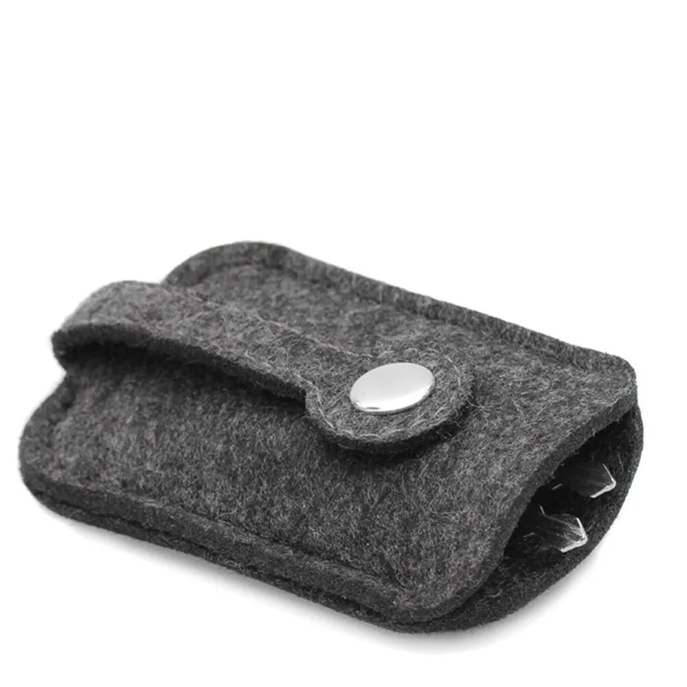 Роскошный кошелек для автомобильных ключей мужчин и женщин шерстяной фетровый