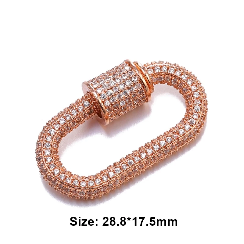 Rose Gold Juya DIY застежки для ювелирных изделий, принадлежности, Застежка ручной работы, застежка для лобстера, аксессуары для роскошного рукоделия, бисероплетение, изготовление ювелирных изделий - Цвет: Rose Gold