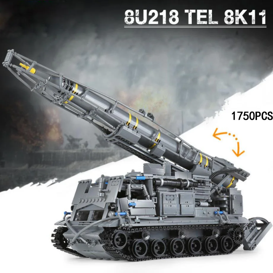 WW2 военный 8U218 тел 8K11 танк с ракетами batisbricks moc строительный блок мировая война