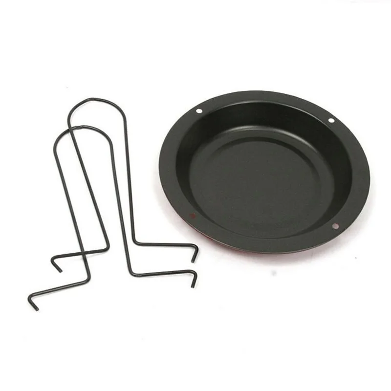 1 комплект стойка из углеродистой стали для жаровни с лотком антипригарная