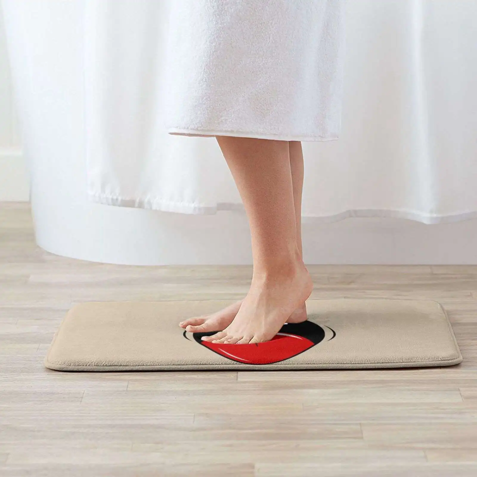 Мультяшные смеющиеся 3D товары для дома коврик ковер подушка комикс закрывает рот