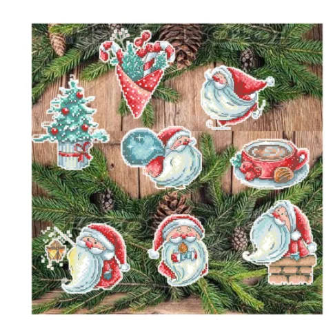 Kit Christmas Chorus Ornament Festival Tree Decorations Cross Stitch Kits Cross-stitch Embroidery Set | Дом и сад