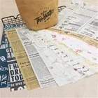 Новостная бумага, Восковая бумага для пергамента, масляная бумага, пищевые обертки, бумага для выпечки кондитерских изделий, Восковая бумага, упаковочная бумага, лист