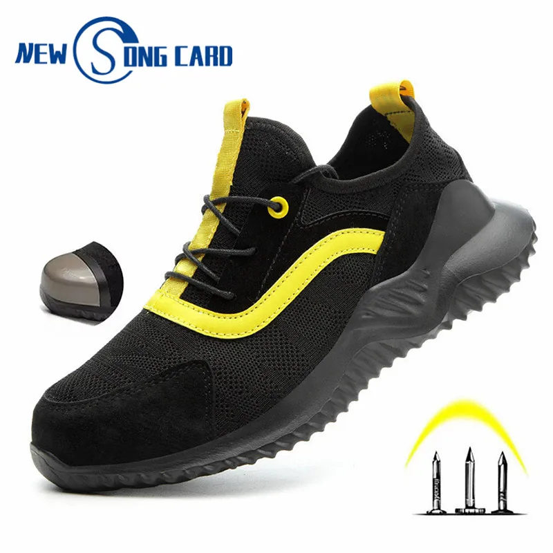 Новый Для мужчин спортивные рабочие ботинки противоударные туфли Мужчин's