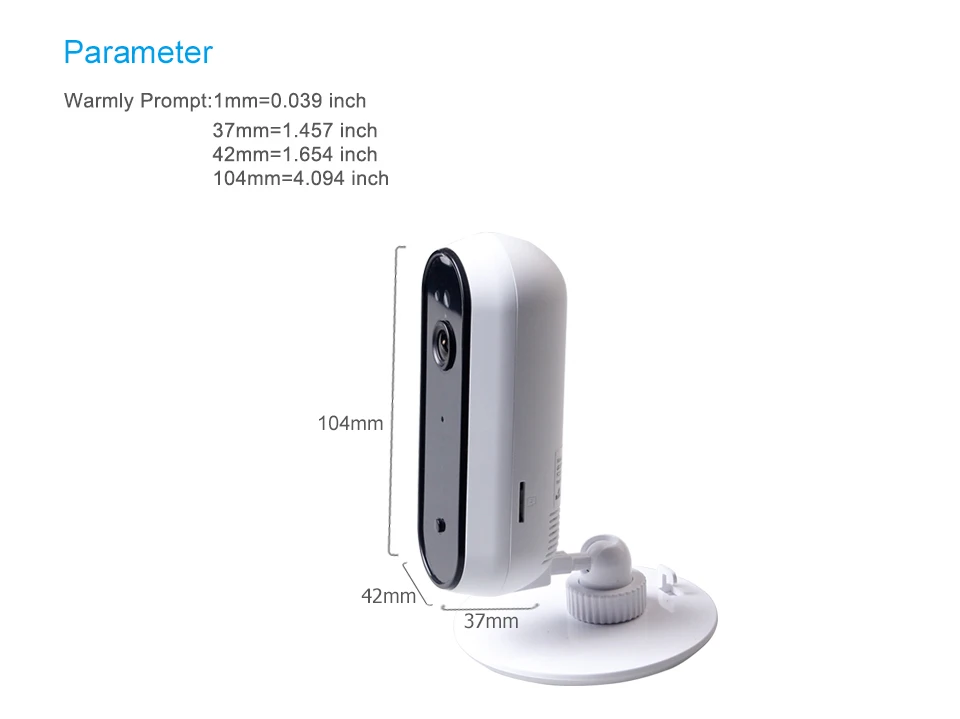 Jimi JH06 Wifi Camera1080P Wireless Video Surveillance Night Vision Home security With 30 Day Free Cloud For Indoor Baby Monitor