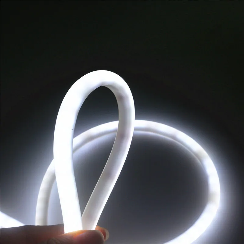 Неоновая Светодиодная лента 360 Круглый DC 12V Гибкий неоновый светильник трубчатая