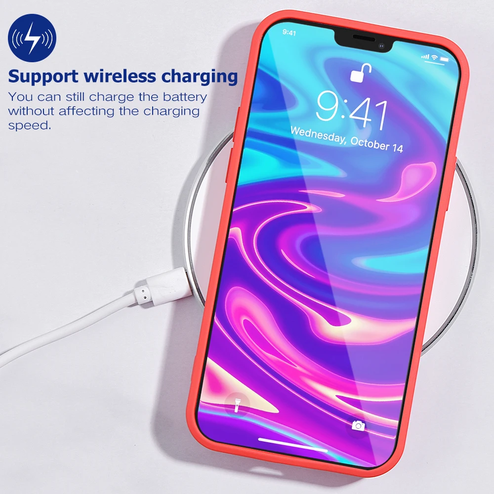 Мягкий ударопрочный чехол для iPhone 12 Pro Max XR XS X Coque Оригинальный жидкий силиконовый