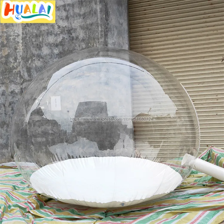 giant Christmas decoration inflatable snow globe dome snowflake balloon bubble tent show ball photo booth with air blown 2.5m | Игрушки и