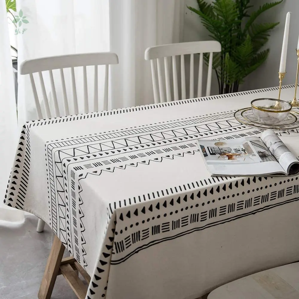 

Lahome Boho Стиль скатерть с геометрическим рисунком покрытие стола Кухня Обеденная Ресторан вечерние украшения