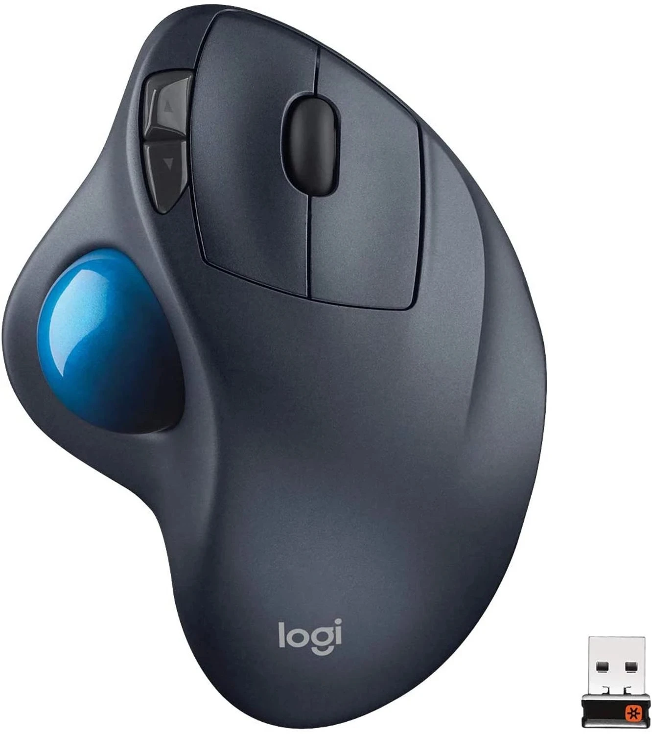 

Logitech M575 Wireless Trackball Mouse – Ergonomic Design with Sculpted Right-Hand Shape, Compatible with Apple Mac and windows
