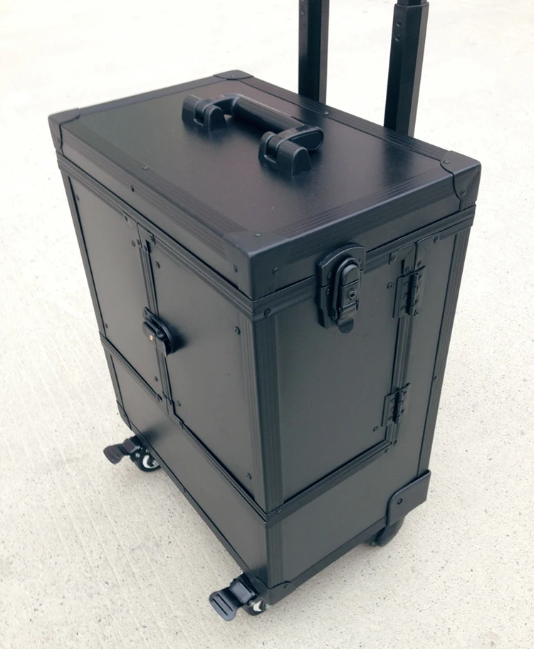 

New Cosmetic Case, Multilayer Dresser Suitcase , Makeup tool Box with Wheels ,Rolling Make-up Luggage