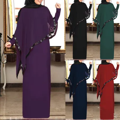 Abaya Дубай, Турция, мусульманский хиджаб, платье, Женская Асимметричная шаль, кафтан, Caftan Marocain платье для молитвы, женская одежда