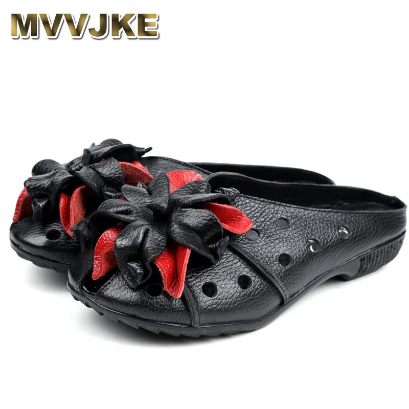 Женская летняя обувь MVVJKE из мягкой натуральной кожи|Боссоножки и сандалии| |