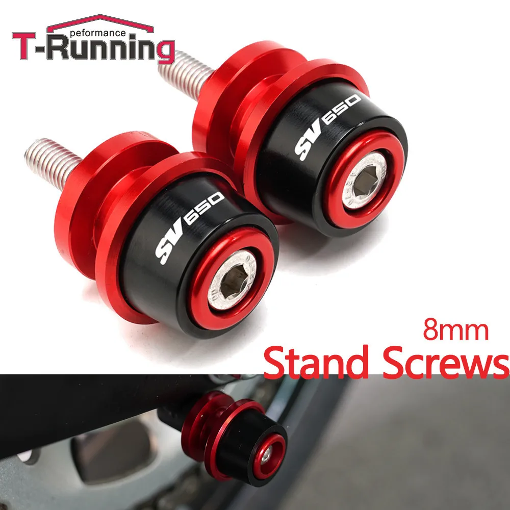 

For SUZUKI SV650 SV 650 All years 1999-2019 2020 8MM Motorcycle accessories CNC Swingarm Spools slider stand screws