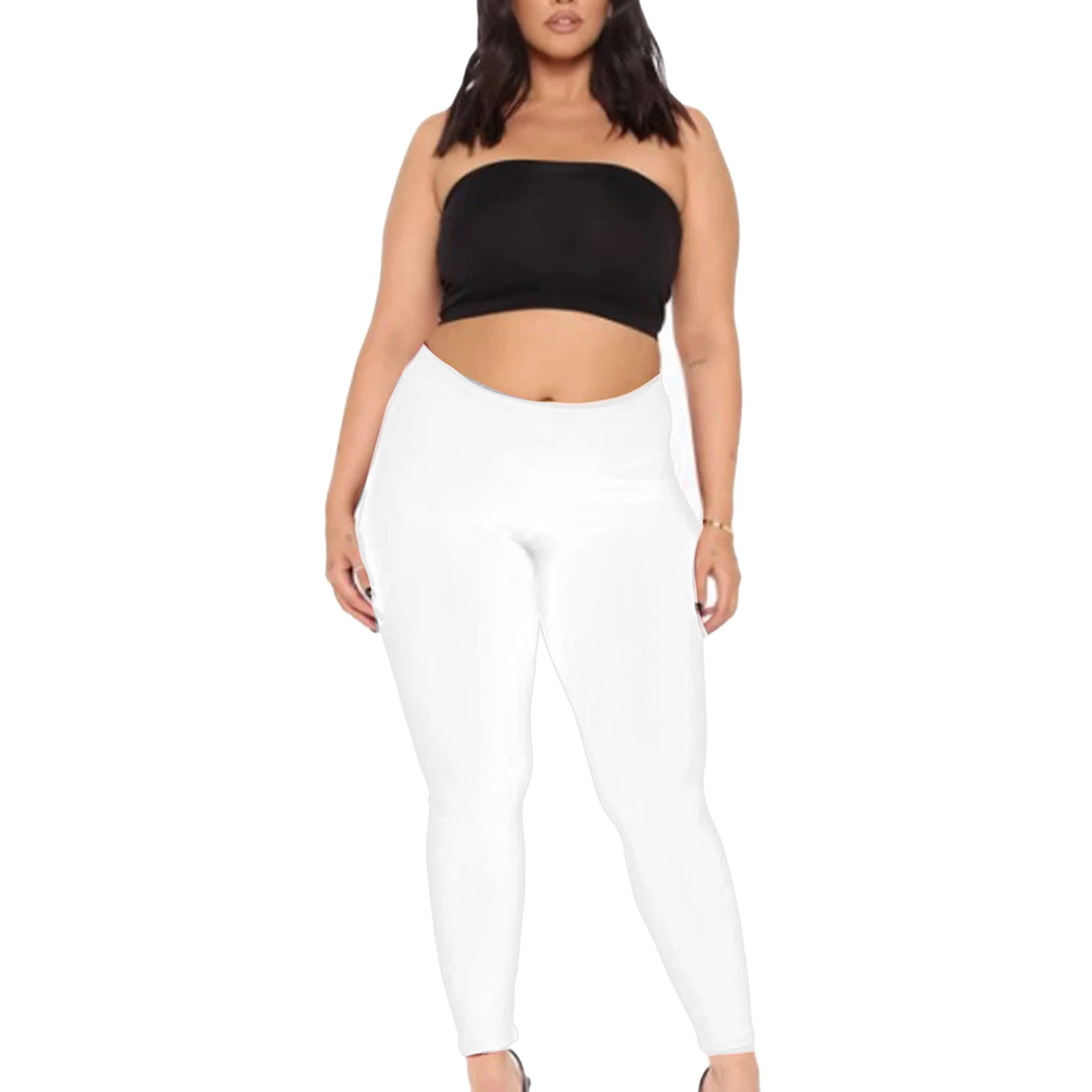 

Sexy Womens Hip Lifting Exercise Leggings Yoga Fitness Solid Color Long Pants Plus Size Workout Trousers