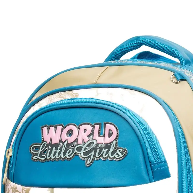 Russia Children School Bags for Girls Nylon Orthopedic Backpack Kids Satchel Grade 1-4 Book Bag School Backpack Mochila Escolar