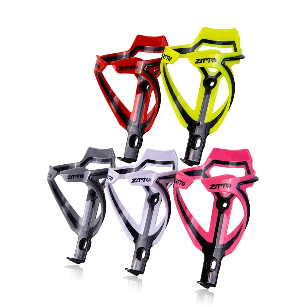 

MTB Road Bike Bottle Cage Bottle Cage Two-color Plastic Bottle Cage Ultralight Gray Pink Bottle Holder Bicycle Accessories