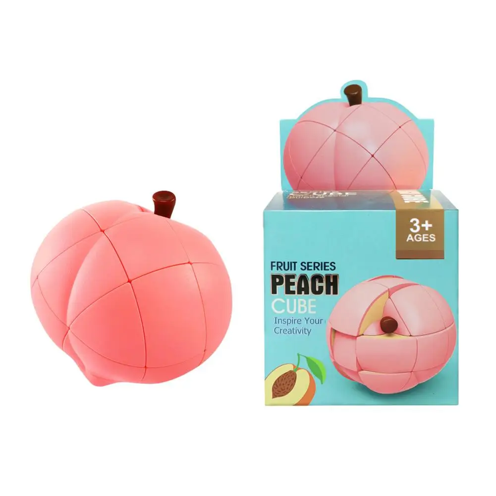 

Волшебный куб пазл фрукты персик оранжевый груша милая форма игрушки Магический скоростной куб обучающие игрушки для детей головоломка на ...