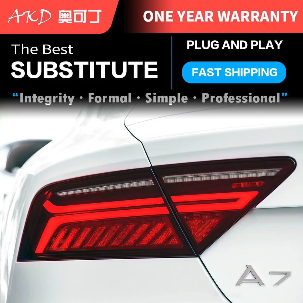 АКД автомобильного тюнинга хвост светильник s для Audi A7 2011 2018 светодиодный DRL бег