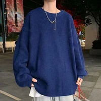 korean fashion sweaters men autumn solid color wool sweaters slim fit men street wear mens clothes knitted sweater men pullovers