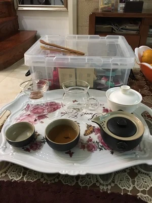 Женский чайный сервиз Набор тканевых чайных кружек портативный дорожный из