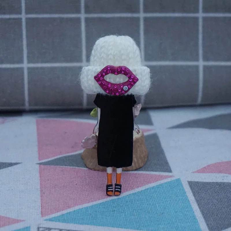 Мультяшные милые значки акриловые для рюкзака Значки губ одежды пластиковый