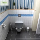 FunlifeСиние мозаичные наклейки на стену, самоклеящиеся декоративные настенные наклейки сделай сам для кухни, ванной комнаты, клеящиеся водонепроницаемые наклейки для плитки