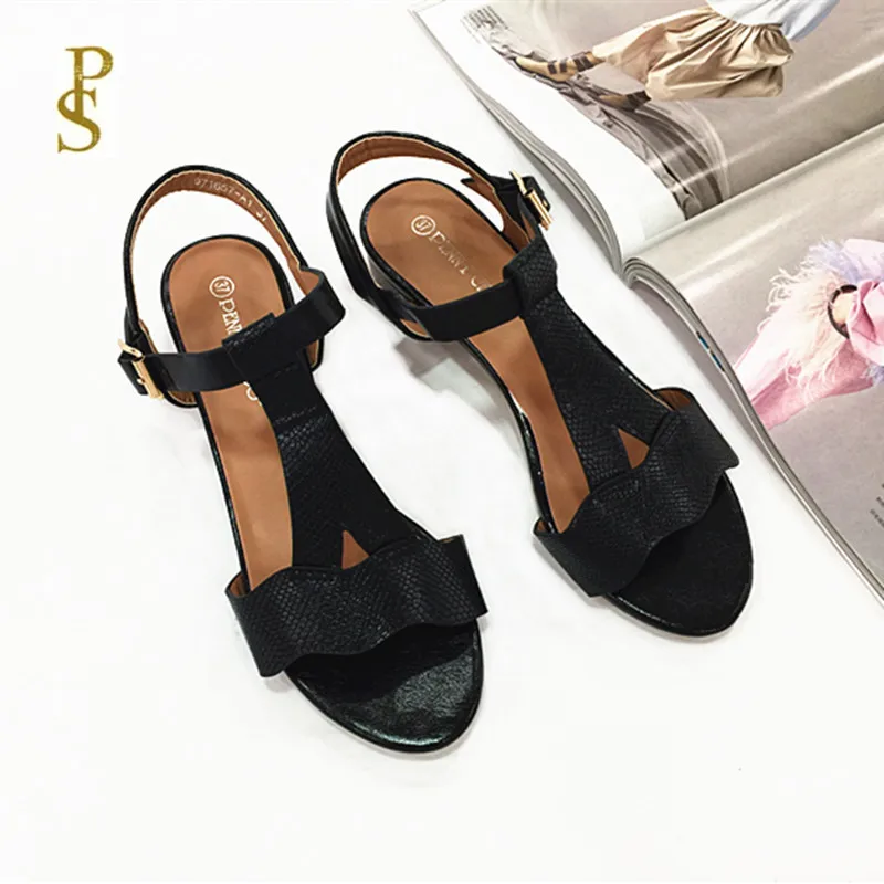 Женские сандалии ботинки из PU искусственного кожа змеи зерно искусственной кожи