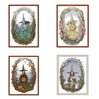 Наборы для вышивки крестом Joy Sunday, Волшебный мир сезона, 11ct, 14ct, набор ткани для рукоделия