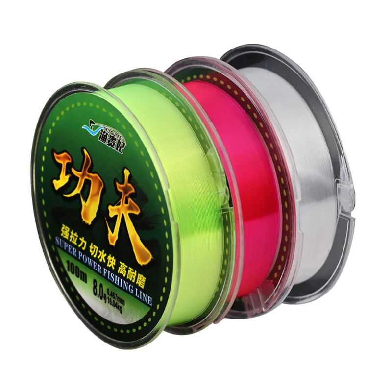 Новая сверхпрочная рыболовная леска 100 м японская однонитевая нейлоновая
