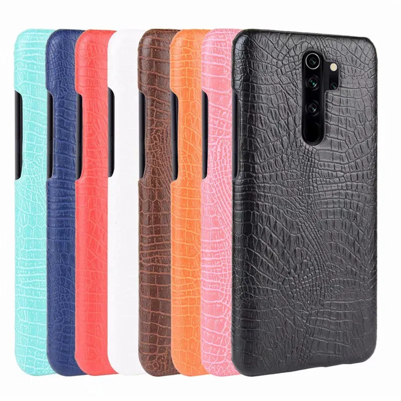 Чехол для Xiaomi Redmi Note 8 Pro чехол с крокодиловым узором жесткая задняя крышка из