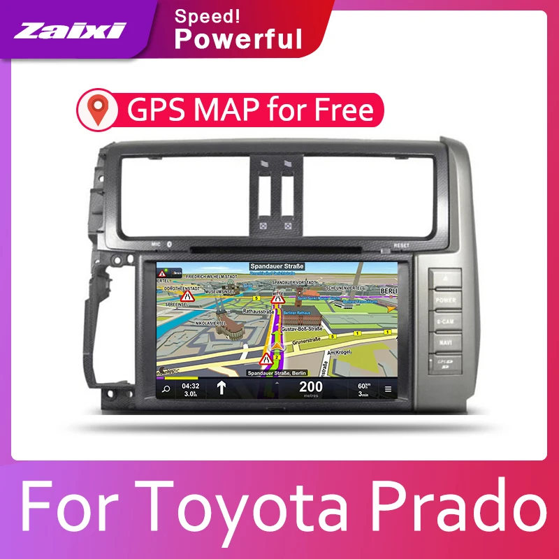 Автомобильный мультимедийный проигрыватель с радио и GPS 2din Android для Toyota Prado 150 2010