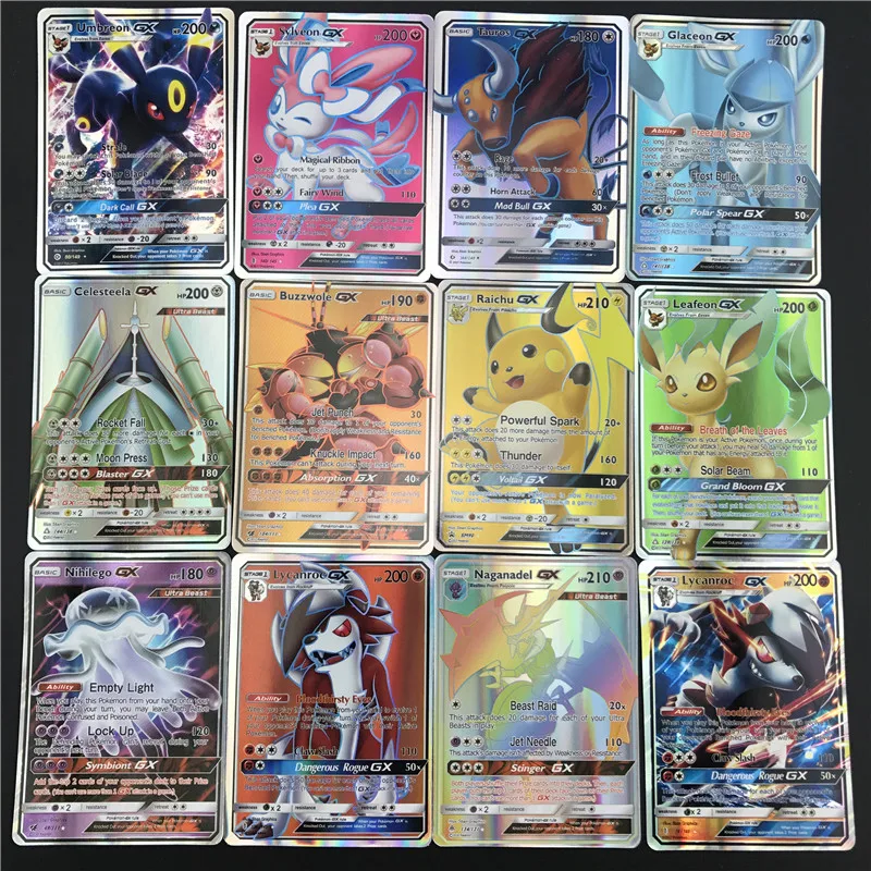 Лучшие продажи сияющие карты Pokemones игры битва карт 25 50 100 шт торговые карты игры Детские игрушки
