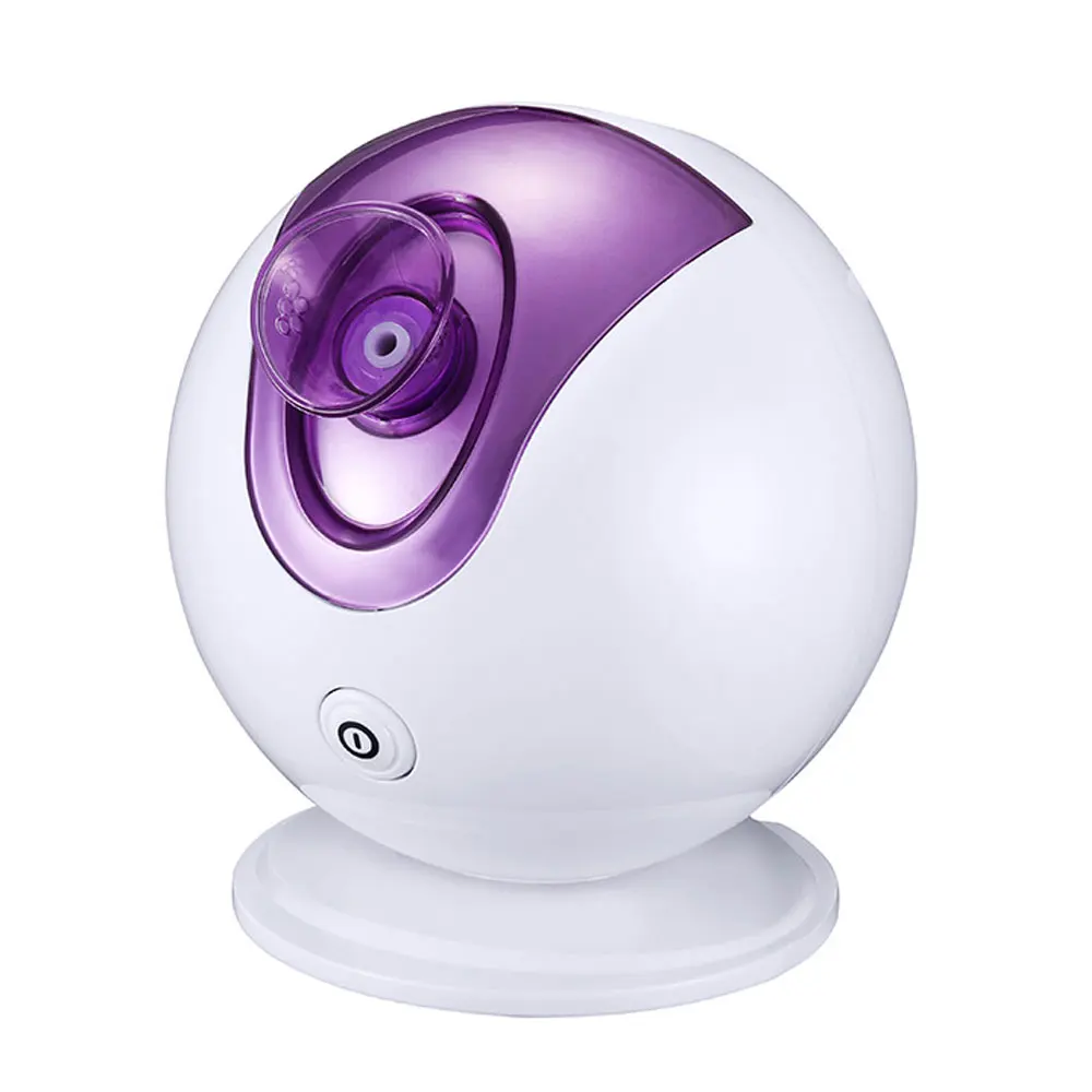 Purple US plug Паровой озоновый паровой аппарат для лица нано распылитель для лица испаритель кожи спа красоты приборная машина отбеливающий увлажняющий, отшелушивающий - Цвет: Purple US plug