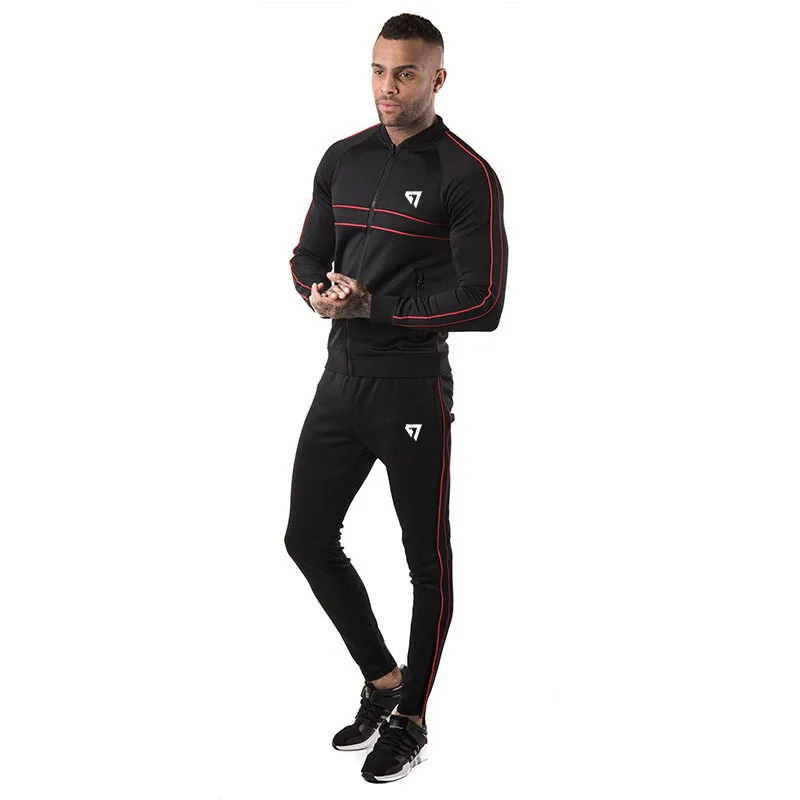Весенне осенние мужские комплекты спортивный костюм из двух предметов пуловер