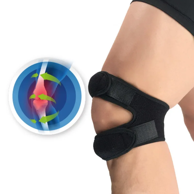 

1pc Knee Support Pad Wrap Sleeve Nylon Neoprene Adjustable Breathable Anti Bump Outdoor Fitness Sportswear Leg Protector