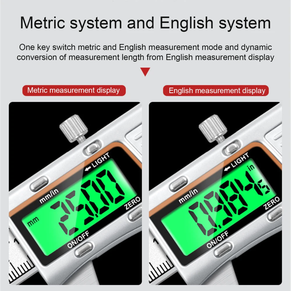 

Measuring Tool Digital Caliper Levels Color Display Backlight Metal 0-150mm Stainless Steel Backlit Screen Mouse