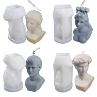 venus candle silicone mold diy western portrait female david scented candle mold soap mold plaster mould candle making supplies