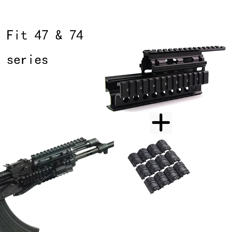 Тактический Универсальный четырехъядерный крепеж для планки Пикатинни AK 47 74 с 12